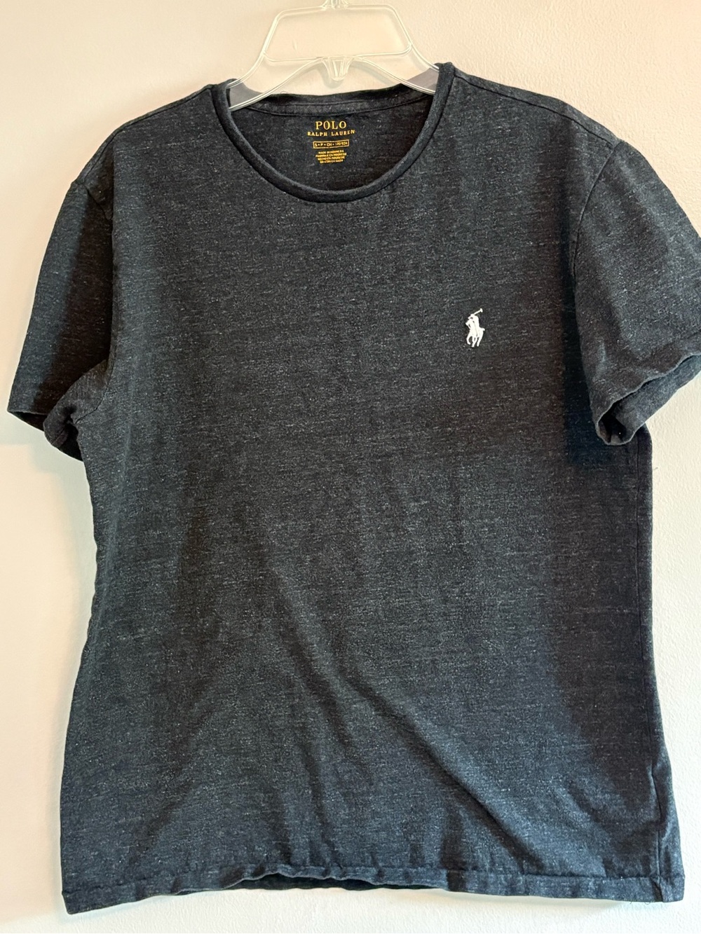 Polo by Ralph Lauren Heathered Charcoal Crewneck Tee